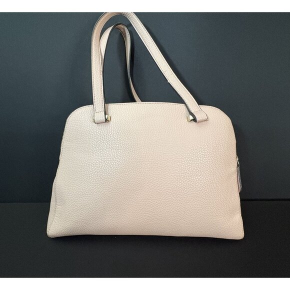 Guess Shawna Cali Satchel Handbag Lock Charm Double Handle Zip Closure Pink - Picture 7 of 16